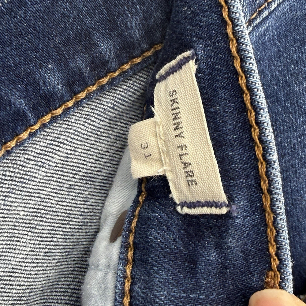 Madewell Women’s Skinny Flare Denim Jeans Size 31x32 Stretch - Picture 6 of 6